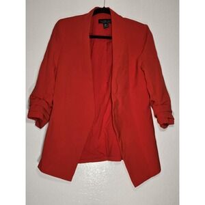 ❤️ Rachel Zoe Red Open-Front Blazer Jacket US S Career Chic GUC ❤️